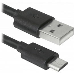 Фото Дата кабель USB08-10BH USB - Micro USB, black, 3m Defender (87469)