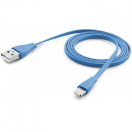 Фото Дата кабель USB 2.0 AM to Lightning 1.0m blue CellularLine (USBDATACFLMFIIPH5B)