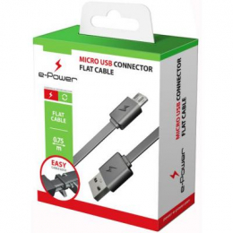 Фото Дата кабель USB 2.0 AM to Micro 5P 0.75m E-Power (EP101DC)
