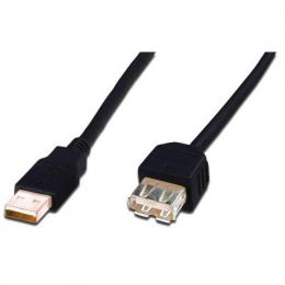 Фото Дата кабель USB 2.0 AM/AF 3.0m DIGITUS (AK-300200-030-S)