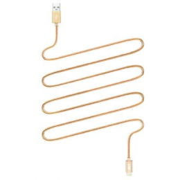 Фото Дата кабель USB 2.0 AM to Lightning 0.5m Gold JUST (LGTNG-CPR05-GLD)