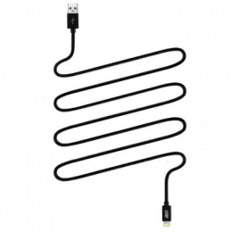 Фото Дата кабель USB 2.0 AM to Lightning 2.0m Black JUST (LGTNG-CPR20-BLCK)