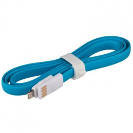 Фото Дата кабель USB 2.0 -> Lightning 1м, Blue LogicPower (4102)