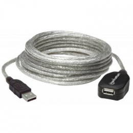 Фото Дата кабель USB 2.0 AM/AF 5.0m Manhattan (519779)