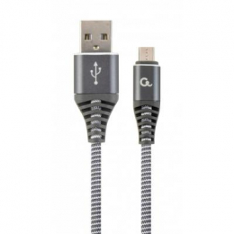 Фото Дата кабель USB 2.0 Micro 5P to AM Cablexpert (CC-USB2B-AMmBM-2M-WB2)