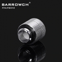 Фото Прямой поворотный адаптер Barrowch G1/4,(папа-мама) серебристый.