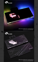 Фото Водоблок от Bykski для видеокарты Asus Rog Strix-RTX2080-O8G-Gaming с термодатчиком и подсветкой  (12V 4Pin)