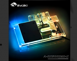 Фото Водоблок от Bykski для видеокарты  Founder Edition RX580 HDMI (5V 3Pin)