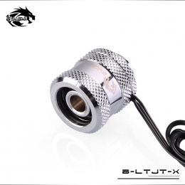 Фото RGB фитинг для жестких трубок 16мм Bykski B-LTJT-X-16 под питание 5V 3Pin, серебряный