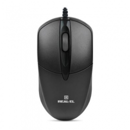 Фото Мышка REAL-EL RM-211, USB, black