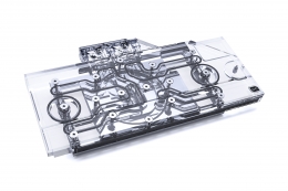 Фото Водоблок для видеокарты Alphacool Eisblock Aurora Plexi GPX-N RTX 3090/3080 Ventus с задней усиливающей панелью