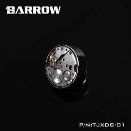 Фото Заглушка Barrow с резьбой G1/4 в стиле паро-панк, серебристая