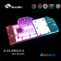 Фото Водоблок на карту DATALAND Radeon RX 6800 Serial, A-DL6800-X