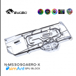 Фото Водоблок на карту MSI Geforce RTX 3090 Aero 24G N-MS3090AERO-X