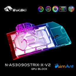 Фото Водоблок на карты ASUS STRIX Geforce RTX 3090 3080, N-AS3090STRIX-X-V2