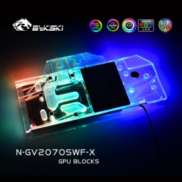 Фото Водоблок на карты GIGABYTE RTX2070super WINDFORCE OC 3X, N-GV2070SWF-X