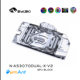 Фото Водоблок на карты ASUS DUAL RTX 3070 8G , N-AS3070DUAL-X-V2