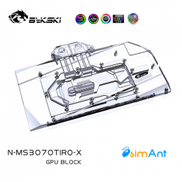 Фото Водоблок на карты MSI RTX3070 GAMING X TRIO, N-MS3070TRIO-X