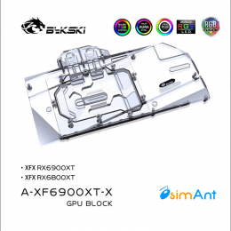Фото Водоблок на карты XFX RX6900XT, A-XF6900XT-X