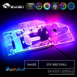 Фото Водоблок на карты INNO3D GTX1660, N-ICH1660-X
