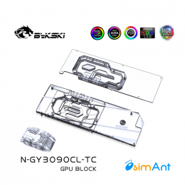 Фото Водоблок на карту GALAXY 3090 24GB Classic с активным бэкплейтом (N-GY3090CL-TC)