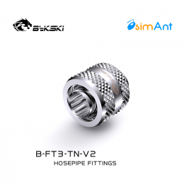 Фото Фитинг Bykski 10/13 мм G1/4 серебристый (B-FT3-Tn-V2)