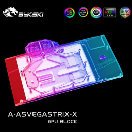Фото Водоблок для видеокарты ASUS ROG STRIX VEGA 64 от BykSki (A-ASVEGASTRIX-X)