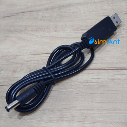 Фото Кабель USB 5.5x2.1 преобразователь напряжения повышающий с 5 до 12 вольт