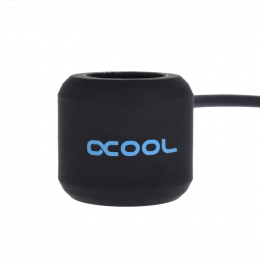 Фото Штуцер с RGB-подсветкой для трубок 13мм Alphacool Aurora, черный