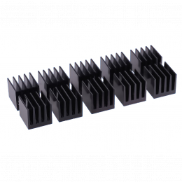 Фото Медные анодированные радиаторы Alphacool GPU RAM 15x15 мм - 10 шт.