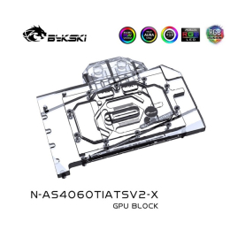 Фото Водоблок от Bykski для видеокарт ASUS RTX4060 Ti (N-AS4060TIATSV2-X)
