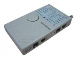 Фото Кабельный тестер Evromedia RX-1000 для RJ-45, RJ-12, USB, BNC
