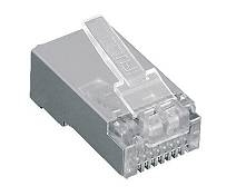 Фото Коннектора RJ45 8P8C 50 mkm, экранированные, упаковка 100шт