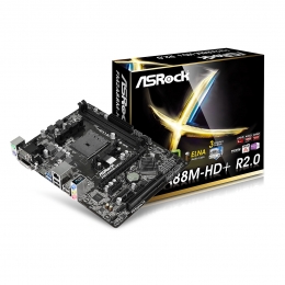 Фото Материнская плата ASRock FM2A88M-HD+ R2.0 (sFM2/FM2+, AMD A88X, PCI-Ex16)