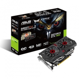 Фото Видеокарта ASUS GeForce GTX960 4GB DDR5 DirectCU II Overclocked Silent  (STRIX-GTX960-DC2OC-4GD5)