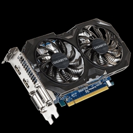 Фото Геймерская видеокарта Gigabyte GeForce GTX750Ti 2GB DDR5 (GV-N75TOC2-2GI)