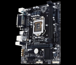 Фото Системная плата Gigabyte GA-H110M-DS2 DDR3 (s1151, H110, DDR3, VGA, PCI-Ex16)