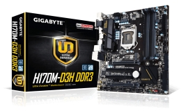 Фото Материнская плата Gigabyte GA-H170M-D3H DDR3 (s1151, Intel H170, DDR3, PCI-Ex16)
