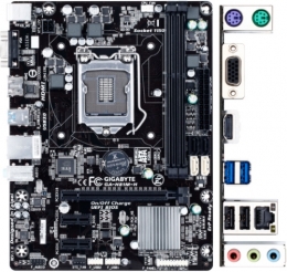 Фото Материнская плата Gigabyte GA-H81M-H (s1150, Intel H81, PCI-Ex16)