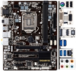 Фото Системная плата Gigabyte GA-H81M-HD3 (s1150, Intel H81, PCI-Ex16)