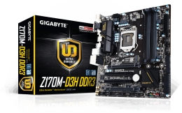 Фото Материнская плата Gigabyte GA-Z170M-D3H DDR3 (s1151, Intel Z170, PCI-Ex16)
