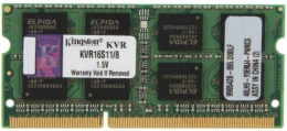 Фото Память для ноутбука Kingston DDR3 1600 8GB (KVR16S11/8)