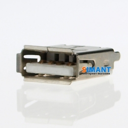 Фото Гнездо USB тип A для пайки на плату