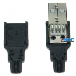 Фото Штекер USB тип A в корпусе разборном