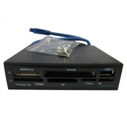 Фото Внутренний кардридер STLab с USB 3.0 для 3.5-дюймового отсека ПК (U-405)