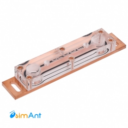 Фото Водоблок для модулей памяти Alphacool D-RAM Cooler X2 Universal - Plexi
