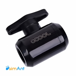 Фото Кран Alphacool Eiszapfen 2-way ball valve G1/4 - Насыщенный черный