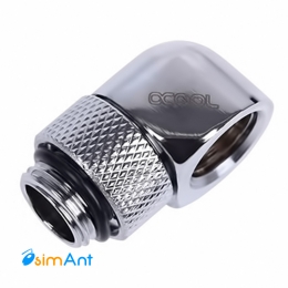Фото Поворотный угловой адаптер 90 градусов G1/4 alphacool (хром)