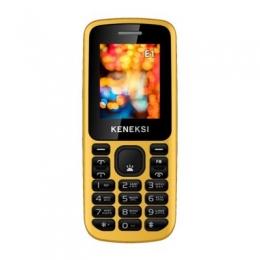 Фото Мобильный телефон Keneksi E1 Dual Sim Yellow (4602009352218)
