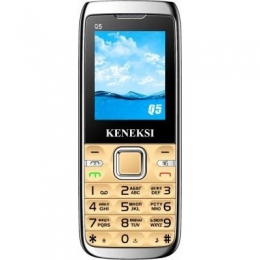 Фото Мобильный телефон Keneksi Q5 Dual Sim Gold (4623720446888)